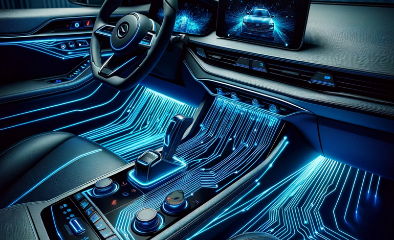 Laser Wire Embedded into automotive interior